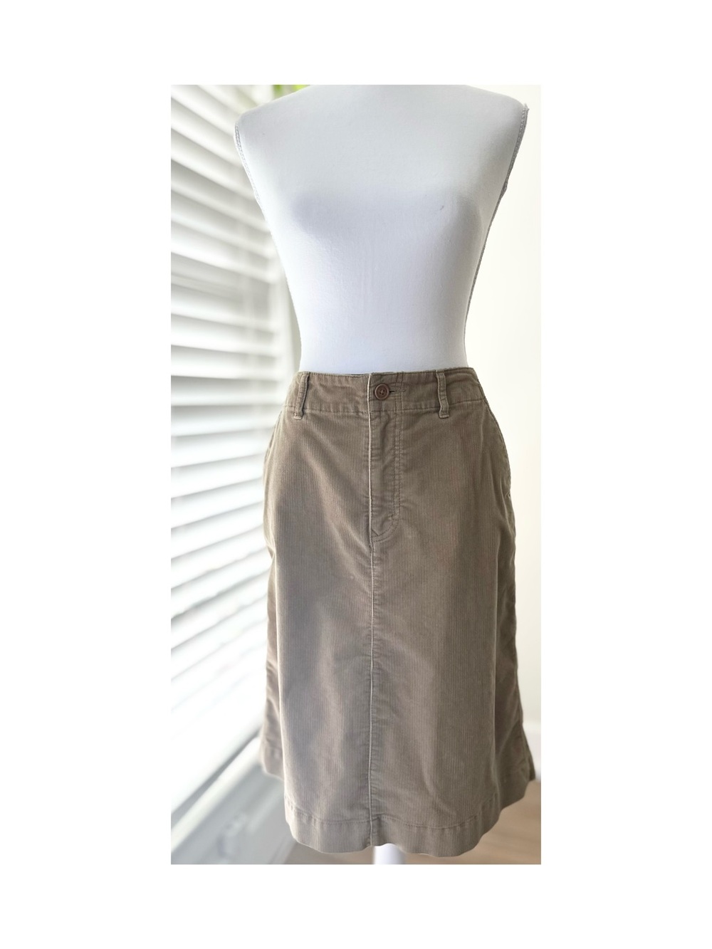 Eddie Bauer Corduroy Midi Skirt